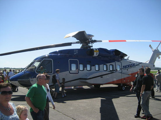 
A Sikorsky S-92A from Norsk helikopter at Sola Airshow 2007