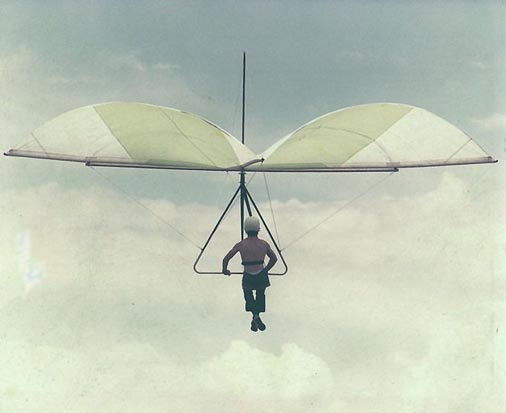 
'Standard Rogallo' hang glider. 1975.