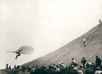 
Otto Lilienthal, first documented controlled flights. Germany, 1895.
