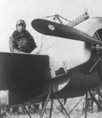 
Max Immelmann of Feldflieger Abteilung 62 in the cockpit of his Fokker E.III.