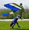
Exxtacy rigid wing glider, showing flaps and spoilerons, flares for a smooth landing; 2001.