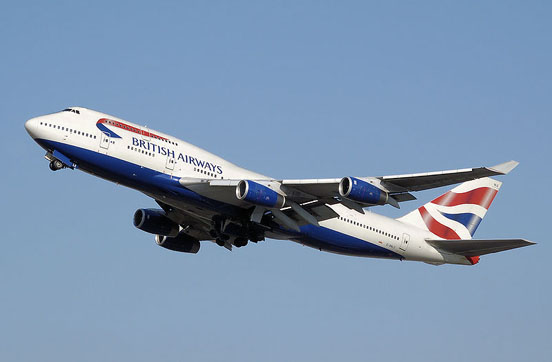 
British Airways operates the largest fleet of 747s in the world. The addition of winglets is a noticeable difference between most -400s and earlier variants.