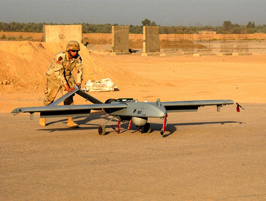 
The RQ-7 Shadow is capable of delivering a 20-lb. 