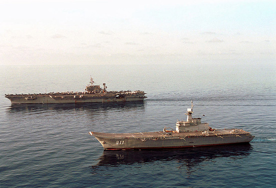 
HTMS Chakri Naruebet and USS Kitty Hawk