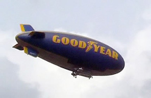 
One of The Goodyear Tire and Rubber Company's blimp fleet