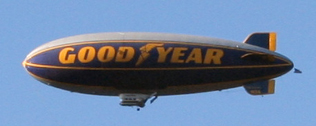 
The Spirit of Goodyear, one of the iconic Goodyear Blimps.