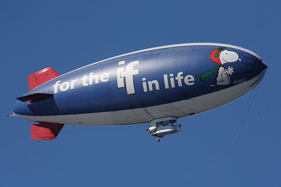 
An American Blimp Corporation A60, the Metlife Snoopy Two