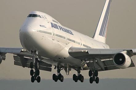 
Air France 747-200 in landing configuration