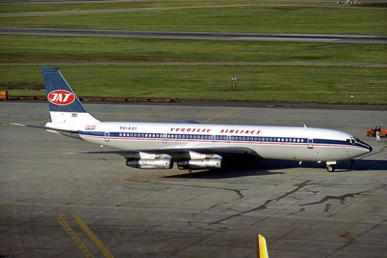 
Yugoslav Airlines 707-300 at Belgrade International Airport, Serbia