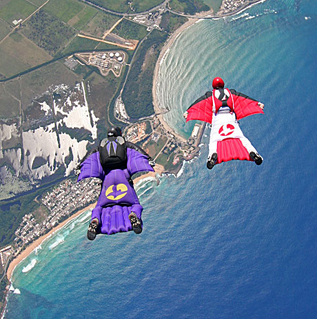 
Wingsuit Jumpers in Freefall