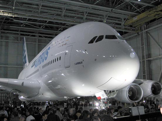 
The first completed A380 at the 