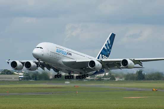 
Airbus A380, the largest passenger jet in the world, entered commercial service in 2007.