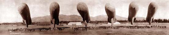 
Gas balloons in 1919.