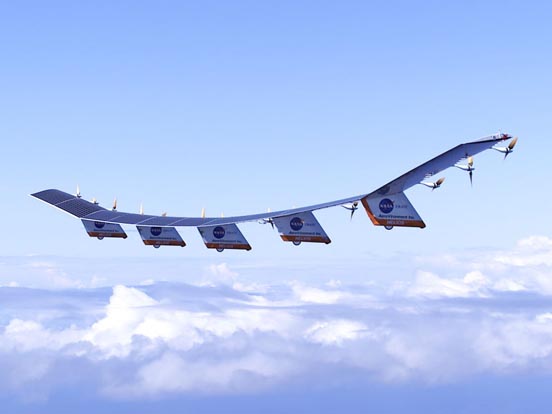 
NASA's Helios researches solar powered flight.