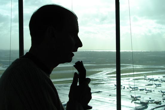 
Air traffic controller at Amsterdam Airport Schiphol, Netherlands