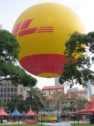 
The DHL Balloon is the world's largest tethered helium balloon.