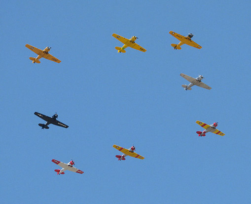 
Formation pass during the 2008 CAF Airshow