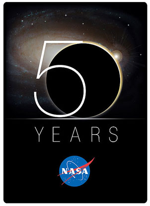 
NASA's 50th Anniversary Logo.
