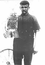 
Gustave Whitehead with an early engine.