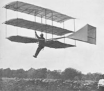 
Whitehead in the air in his Glider 1