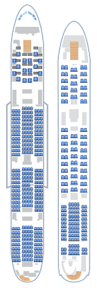 
The A380-800 layout with 550 seats displayed