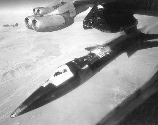 
X-15 just after release.