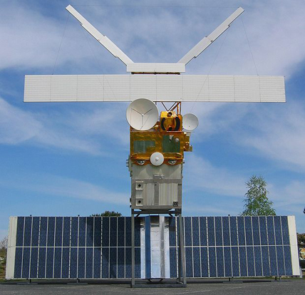 
A full-size model of an Earth observation satellite from ESA, ERS 2.