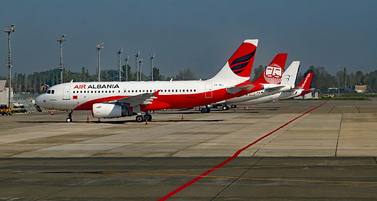 Air Albania national flag carrier in Tirana