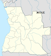 Location of Airport in Angola