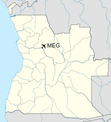 Location of Malanje Airport in Angola