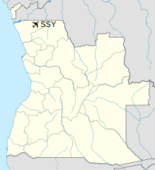 Location of Mbanza Congo Airport in Angola