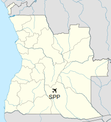 Location of Menongue Airport in Angola