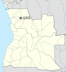 Location of Negage Airport in Angola