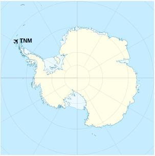 Location of airfield in Antarctica