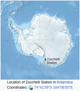 Location of Zucchelli Station in Antarctica