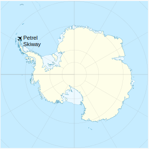 Location of airfield in Antarctica