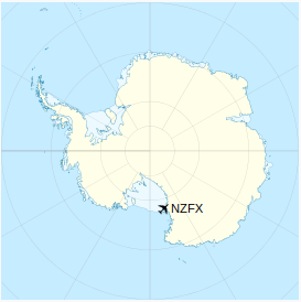 Location of Phoenix Airfield in Antarctica