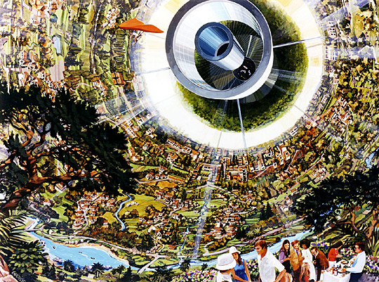 Artist's conception of the interior of a Bernal sphere
