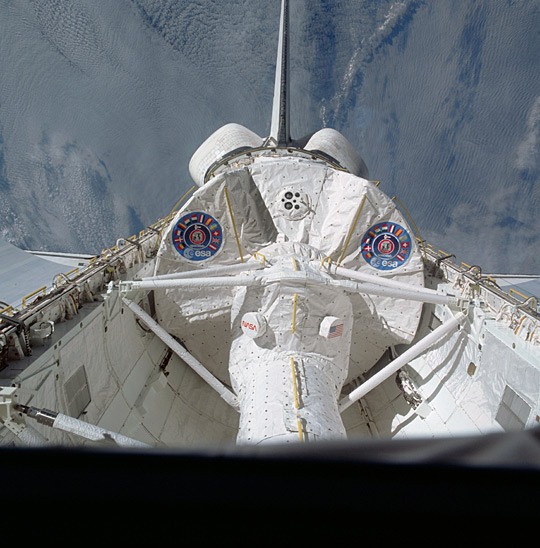 Spacelab in orbit