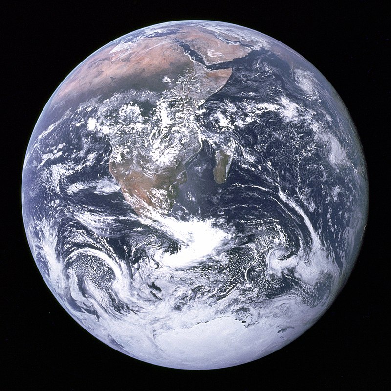 The Blue MarbleEarth picture taken during Apollo 17