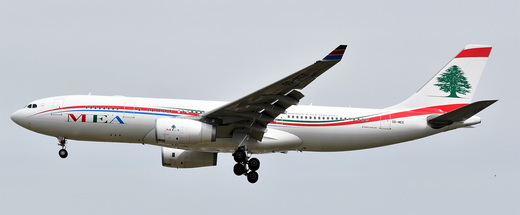 An Airbus A330-200 of the Lebanese flag carrier Middle East Airlines.