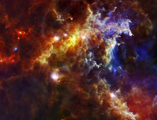 Rosette Nebula image captured by Herschel