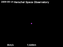 Animation of Herschel Space Observatory‘s trajectory around Earth from 14 May 2009 to 31 December 2049