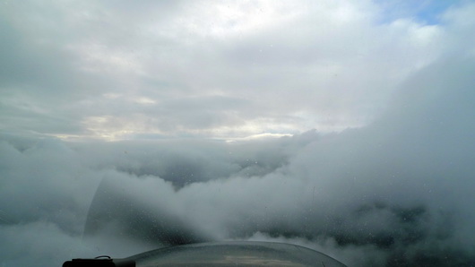 IFR in between cloud layers in a Cessna 172