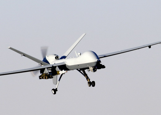 A General Atomics MQ-9 Reaper, a hunter-killer surveillance UAV