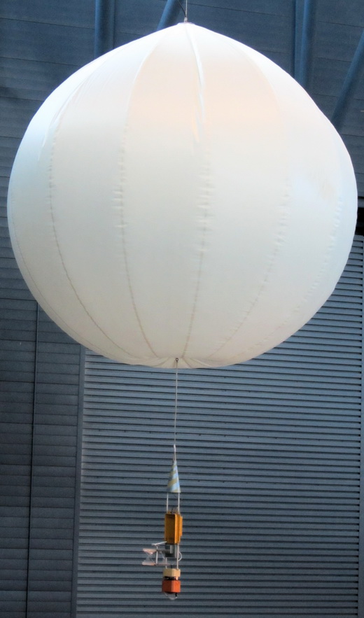Vega balloon probe on display at the Udvar-Hazy Center of the Smithsonian Institution