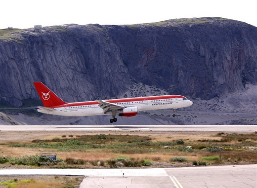 Air Greenland’s first jet airliner, Boeing 757-200