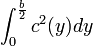 \int_{0}^{\frac{b}{2}}c^2(y) dy
