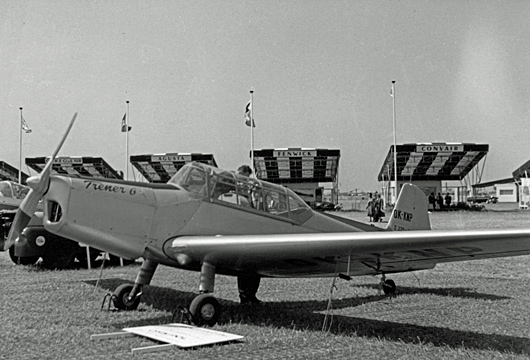 Zlin Z-226T Trener 6 exhibited at the 1957 Paris Air Show