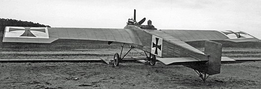 The Junkers J 1 at FEA (Fliegerersatzabteilung) 1, Döberitz, Germany, undergoing preparations in advance of its maiden flight